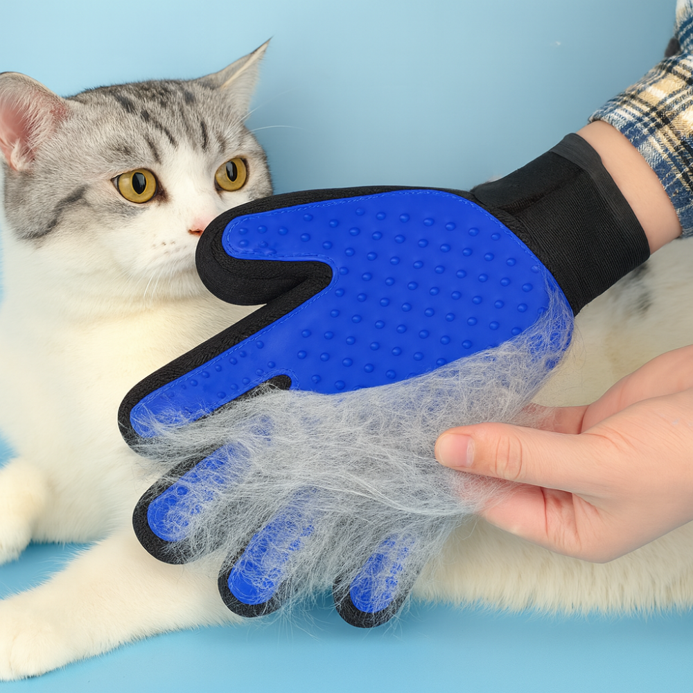 Gants de toilettage anti-poils