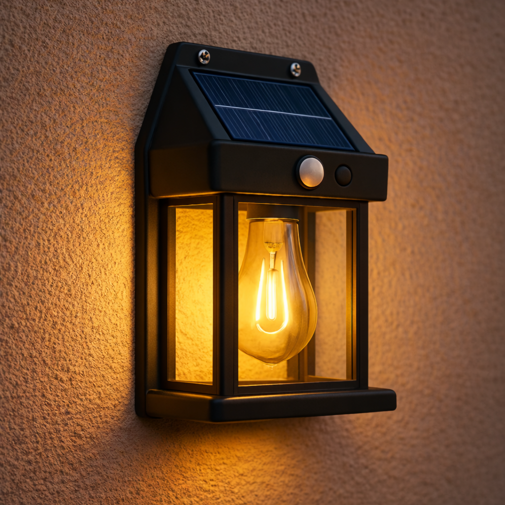 Lampe Murale Solaire LED Extérieure Étanche IP65 avec Détecteur de Mouvement – Éclairage Jardin Terrasse Entrée