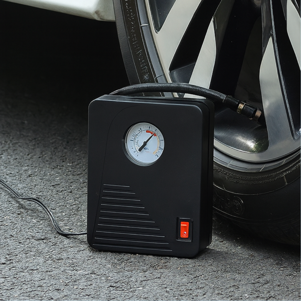 Gonfleur pneus portable 12V 100 PSI avec LED