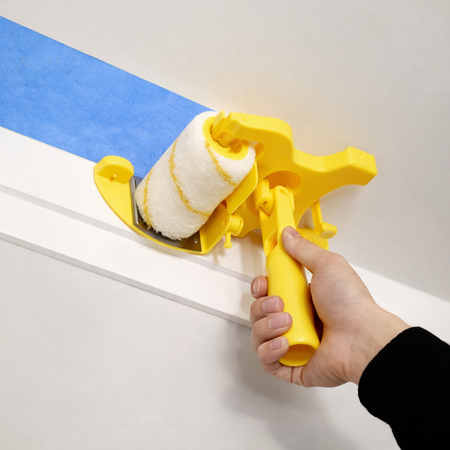 Paint Master | Rouleau de peinture pour bordures parfaites avec guide de précision anti-débordement
