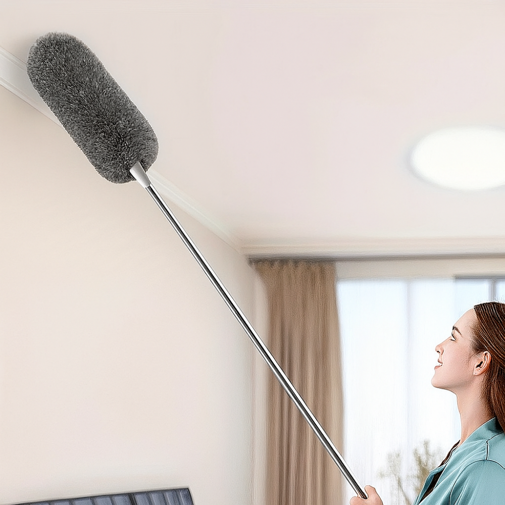 Brosse télescopique pour dépoussiérage en hauteur