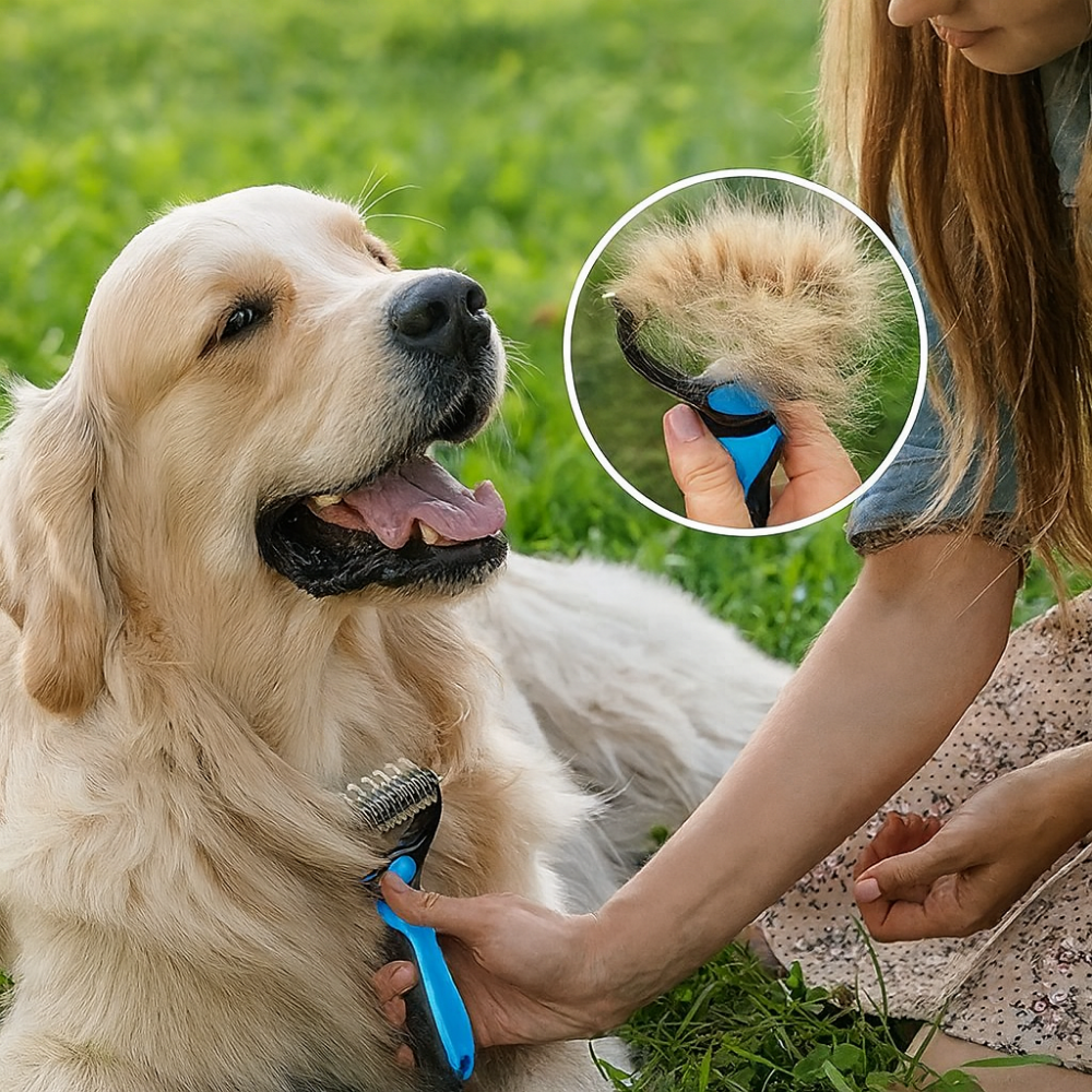 Brosse démêlante anti-poils animaux