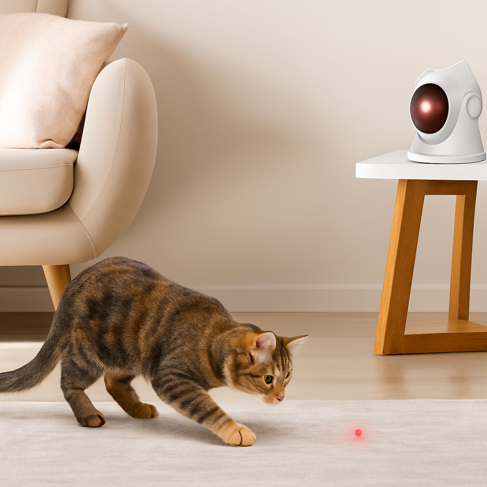 Jouet laser automatique interactif pour chats d’intérieur
