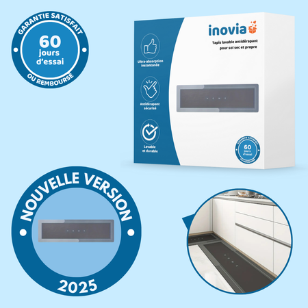 Tapis lavable antidérapant pour sol sec et propre