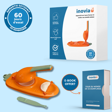 Presse Boulettes – Appareil 2-en-1 pour former et sceller vos raviolis maison