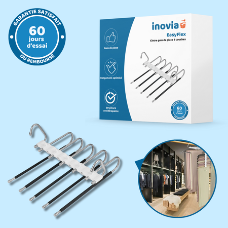 EasyFlex – Cintre gain de place 5 couches