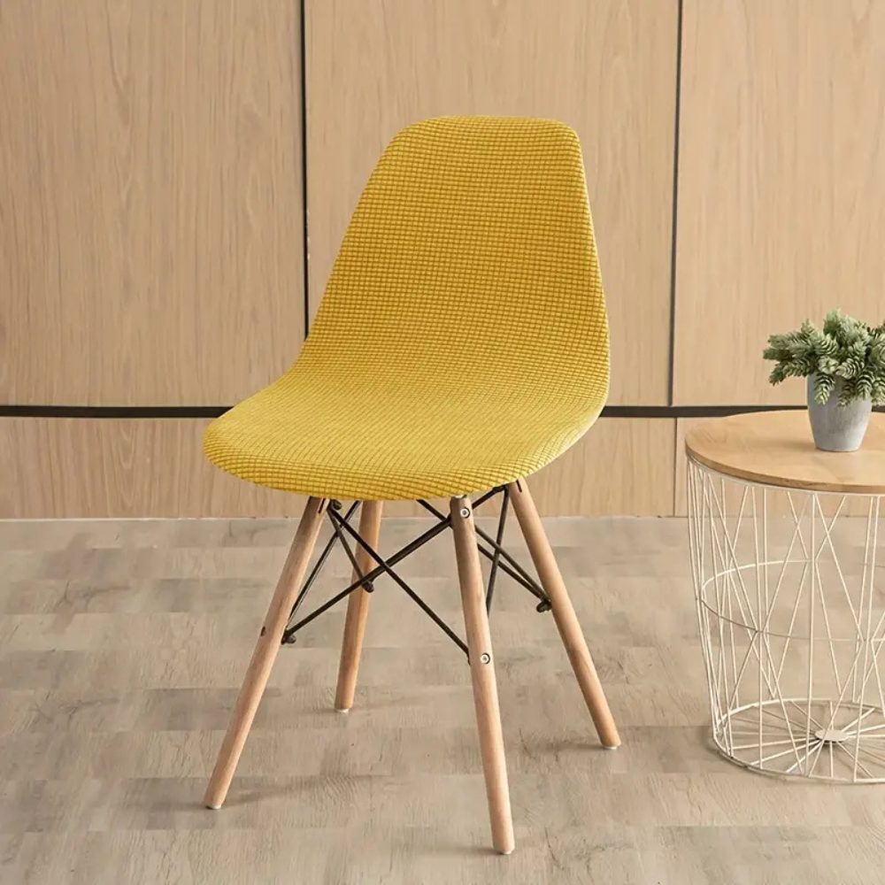 Housses de chaise en velours Jacquard extensibles lavables (lot de 4)