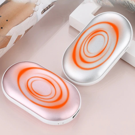 DualWarm | Chauffe-mains rechargeable réutilisable double face ultra-fin – 3 niveaux de chaleur