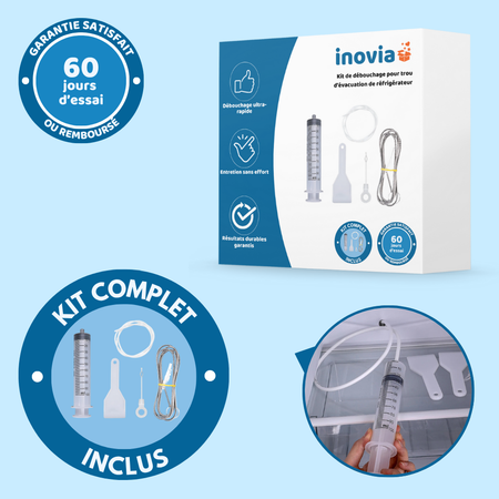 Kit de débouchage pour trou d’évacuation de réfrigérateur