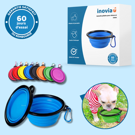 Gamelle pliable pour chiens et chats