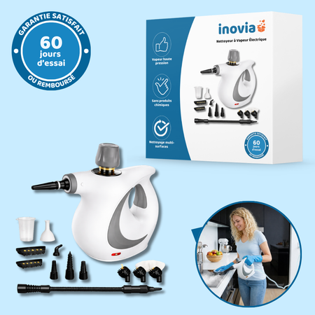VapoClean™ | Nettoyeur à Vapeur Électrique Haute Pression | Multi-Usages Sans Produits Chimiques