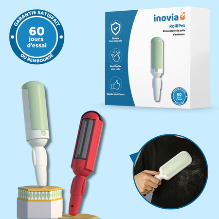 RolliPet – Éliminateur de poils d’animaux pratique et lavable