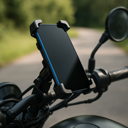 Support téléphone moto antichoc – Porte-GPS sécurisé pour guidon de moto