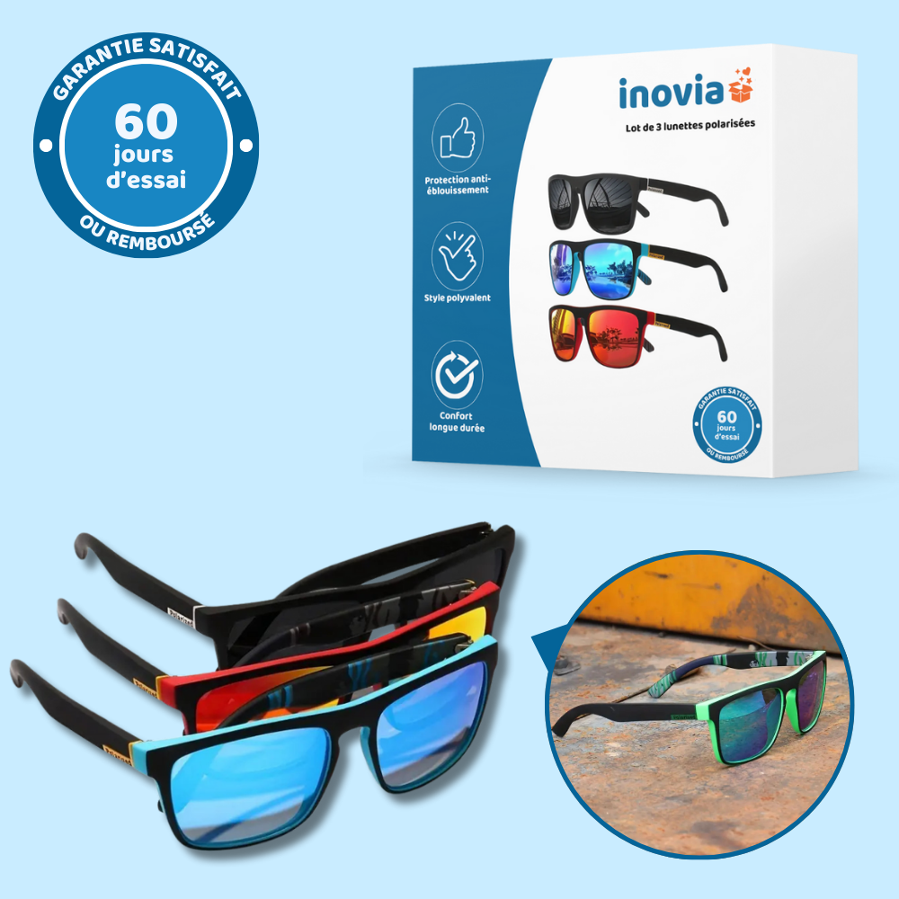 Lot de 3 lunettes polarisées