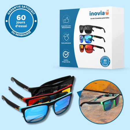 Lot de 3 lunettes polarisées