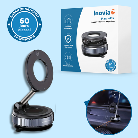 MagnoFix – Support magnétique avec ventouse ultra-fixation