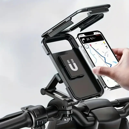 Support de téléphone vélo magnétique étanche – Fixation GPS sécurisée