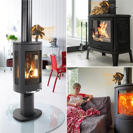 PoêleBoost | Ventilateur pour poêle à bois silencieux | Diffusion de chaleur efficace