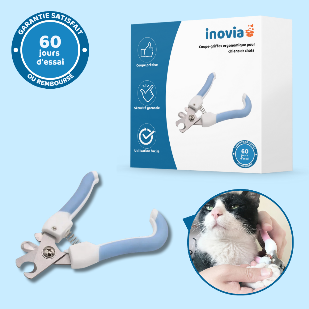 Coupe-griffes ergonomique pour chiens et chats