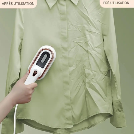 Défroisseur vapeur portable 1200W compact 2-en-1 voyage & maison