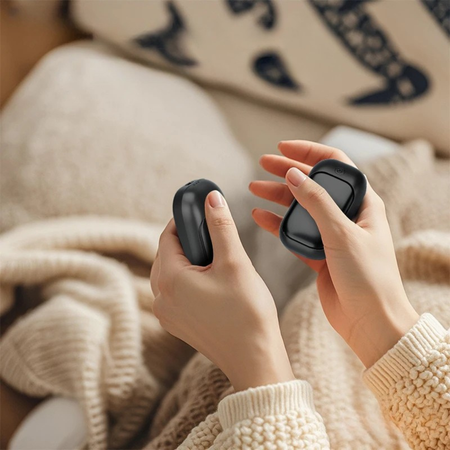 DualHeat | Chauffe-mains rechargeables réutilisables – Lot de 2, chaleur double, usage hiver