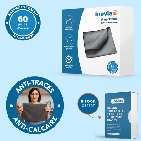 MagicClean - Chiffon nanofibre ultra-absorbant anti-calcaire