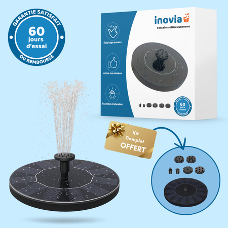 Mini Fontaine Solaire Autonome – Embellit et Dynamise Votre Jardin en un Instant