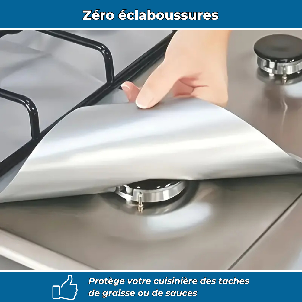 Protège-brûleurs réutilisables pour cuisinière
