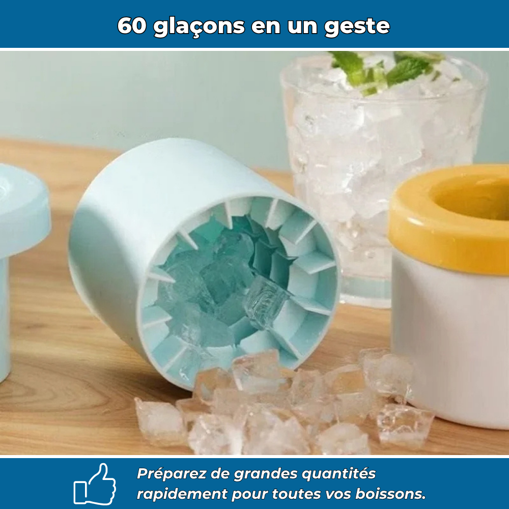 Moule à glaçons en silicone grande capacité