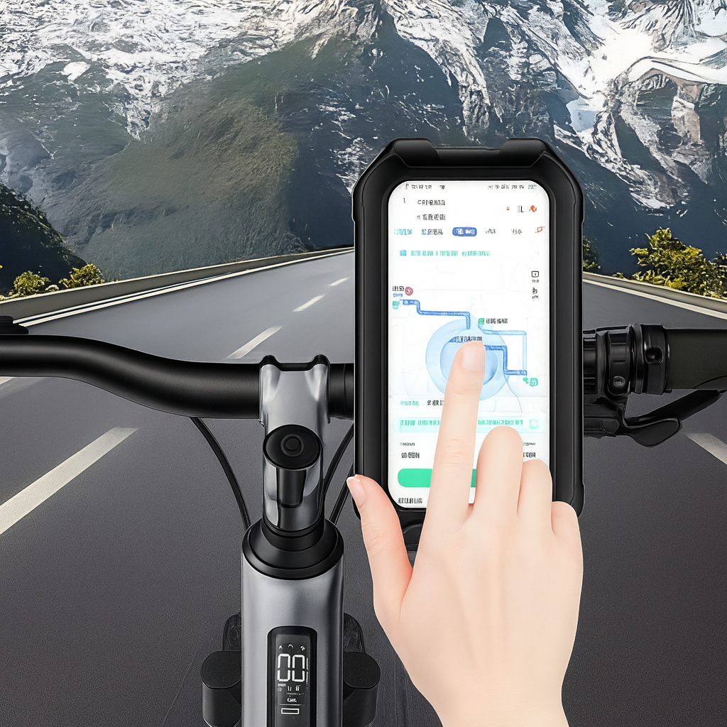 Support téléphone vélo 360° étanche – Porte-téléphone antichoc pour VTT, vélo électrique et moto