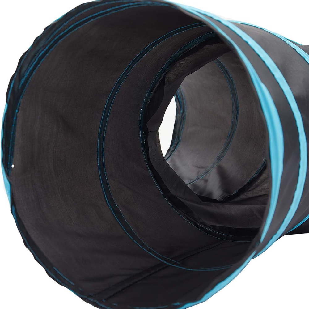 Tunnel interactif pliable 3 voies avec jouet pour chats