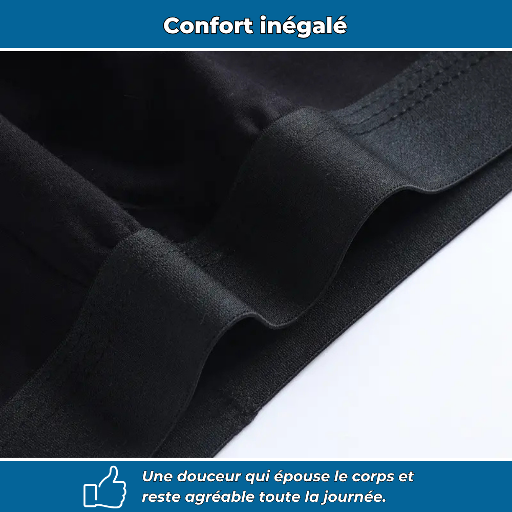 Lot de 10 boxers homme en fibre de bambou