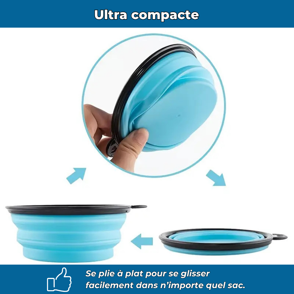Gamelle pliable pour chiens et chats