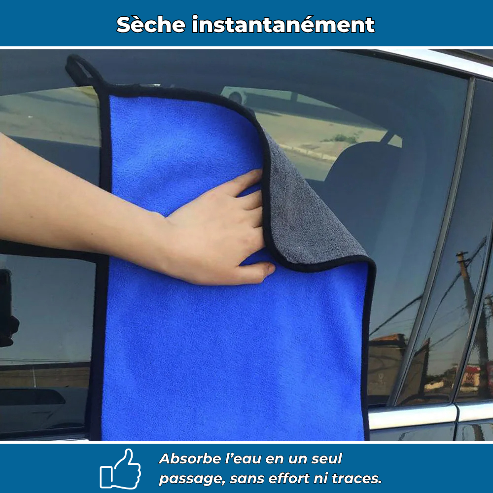 Chiffon microfibre ultra-absorbant pour voiture