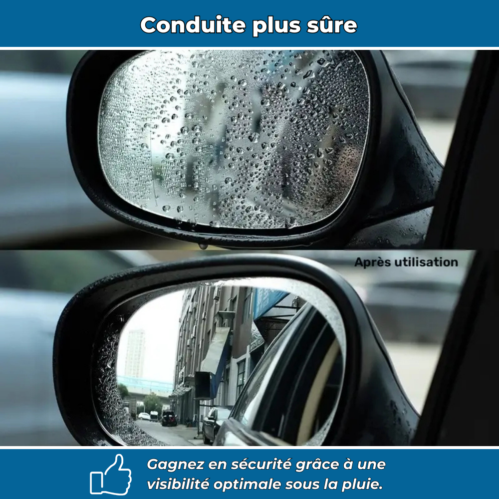 Film protecteur anti-pluie pour rétroviseurs