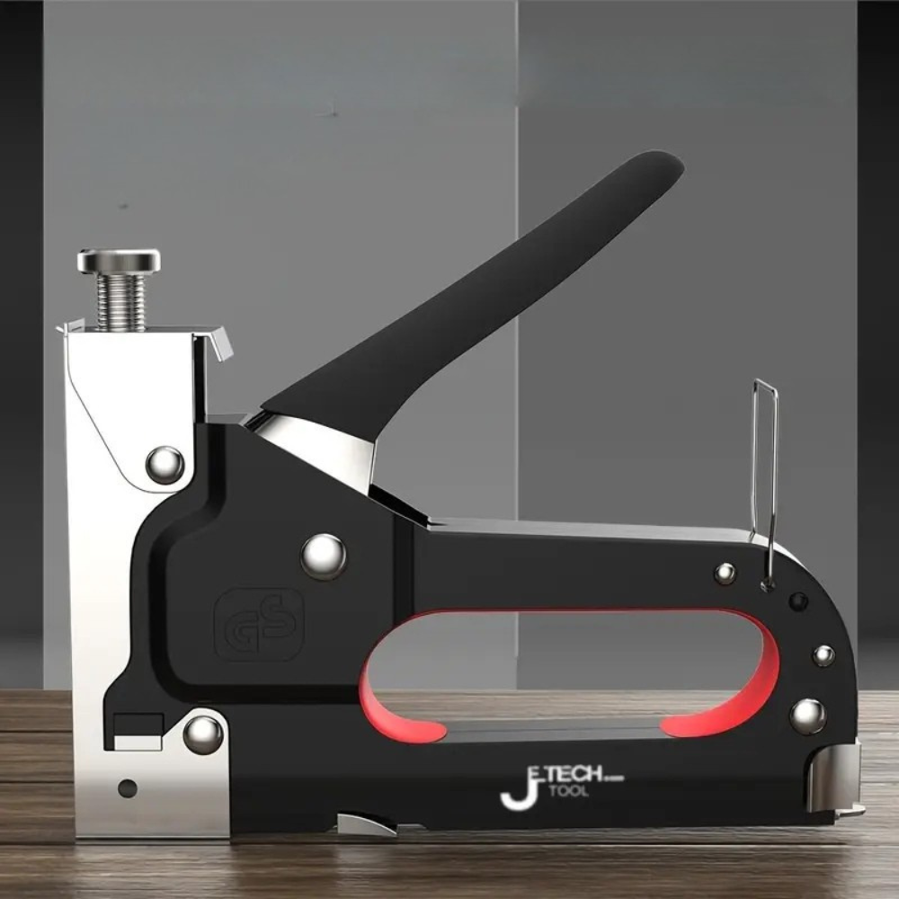 Pistolet à clous manuel 4-en-1 robuste sans électricité pour bricolage, meubles et construction