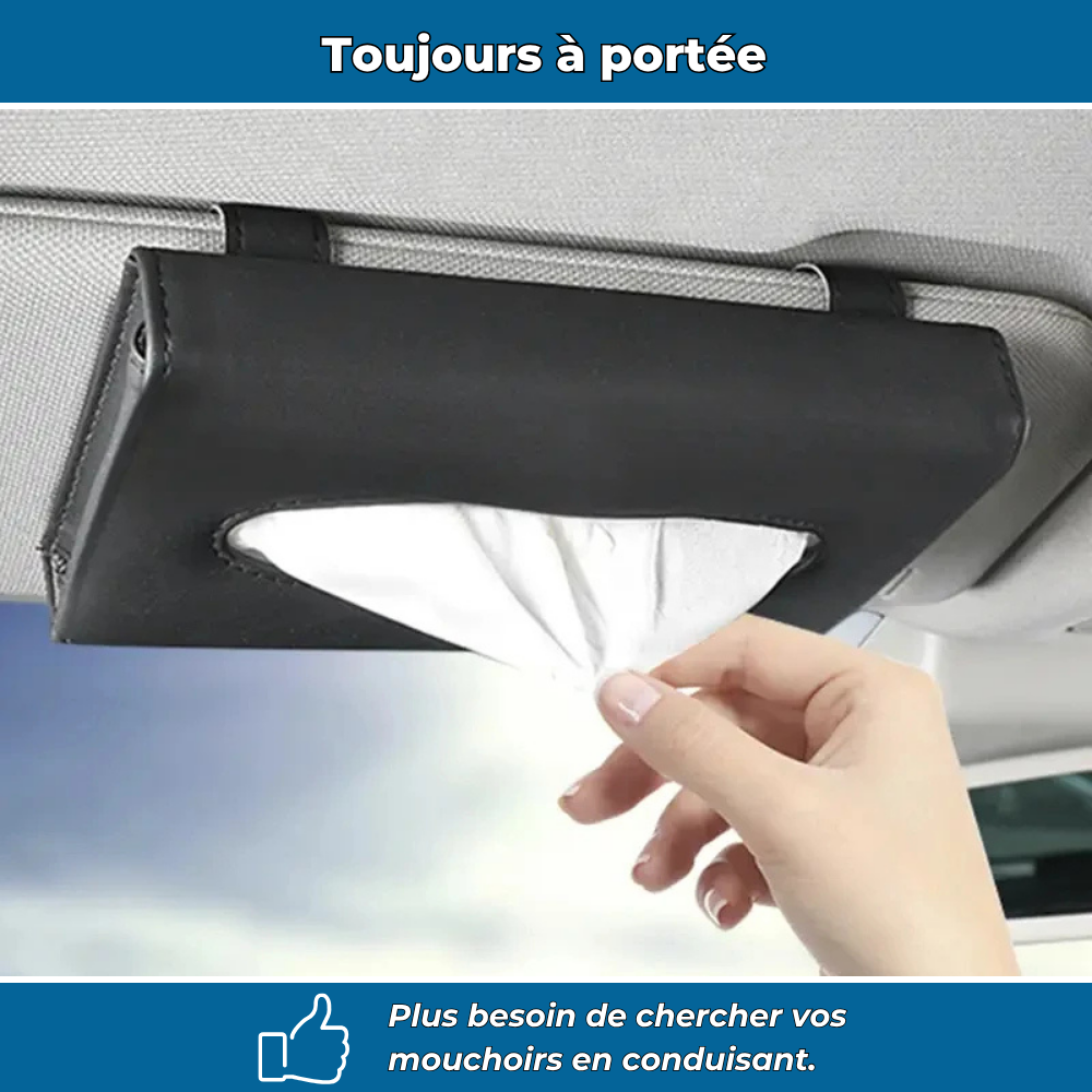Distributeur de mouchoirs pour pare-soleil de voiture