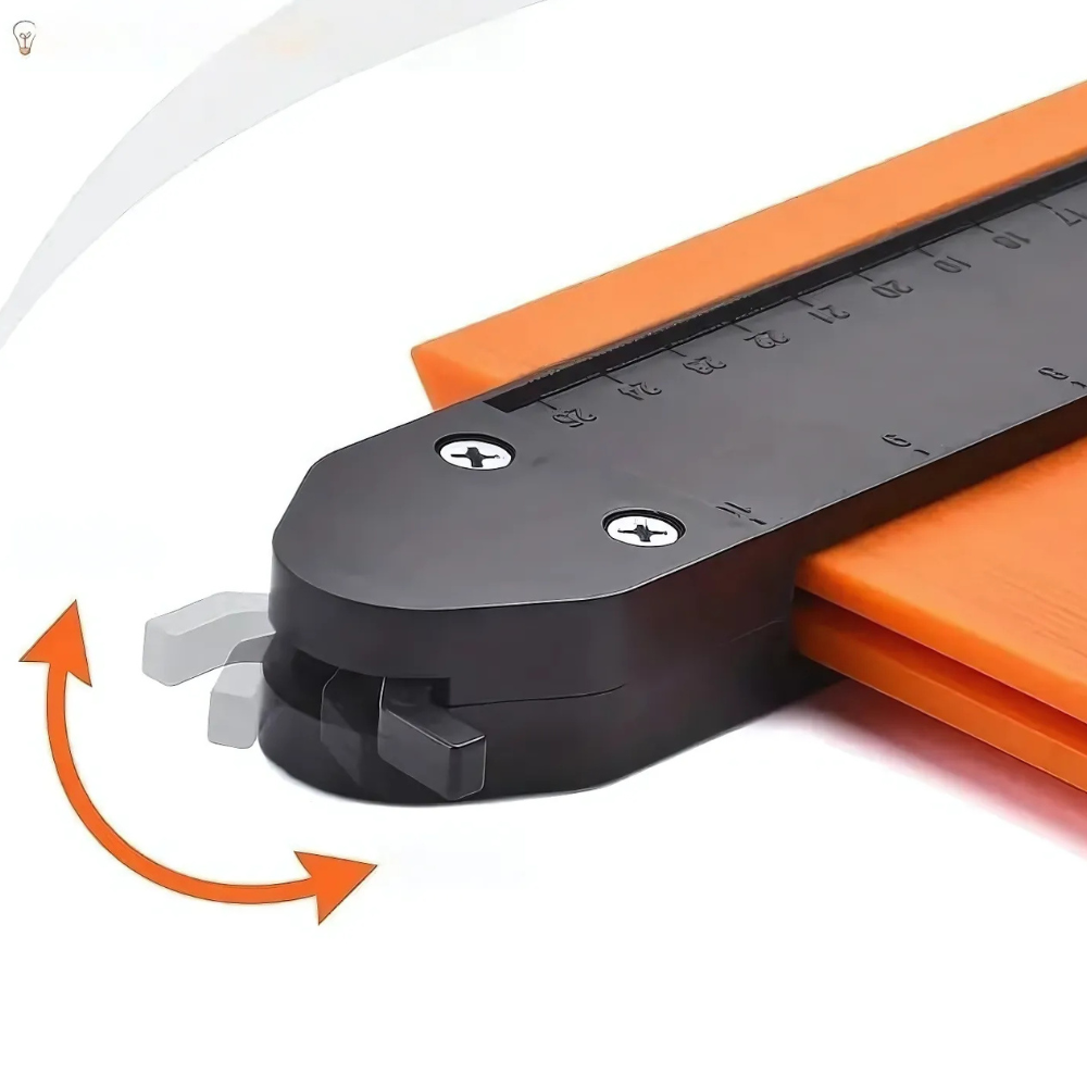 Jauge de contour 25cm avec verrouillage – Outil de mesure profil pour menuiserie, sols et carrelage