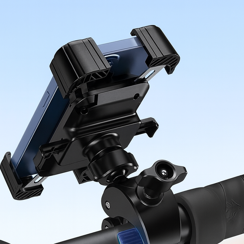 Support téléphone vélo 360° – Fixation guidon universelle anti-choc