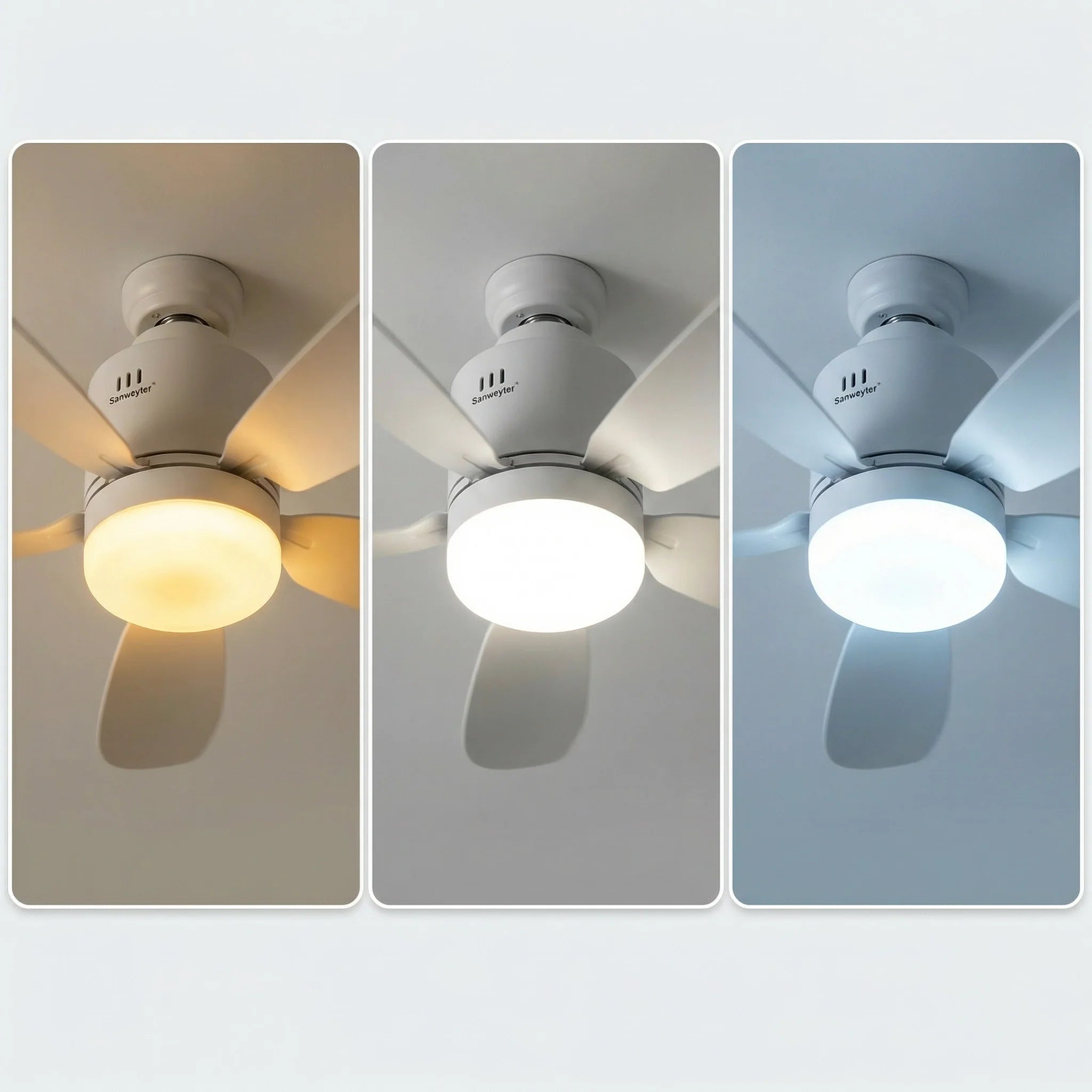 V10 Pro | Ventilateur de Plafond avec LED Silencieux & Connecté | Ventilateur Plafonnier 5 Pales avec Télécommande