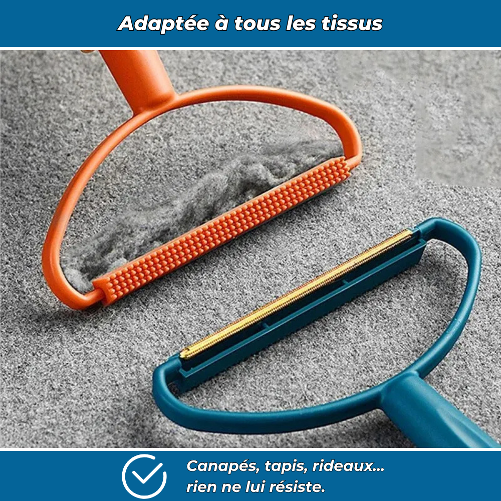 Brosse anti-poils pour canapés et tapis