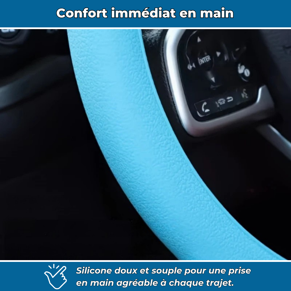 GripVolant – Housse de volant en silicone antidérapante