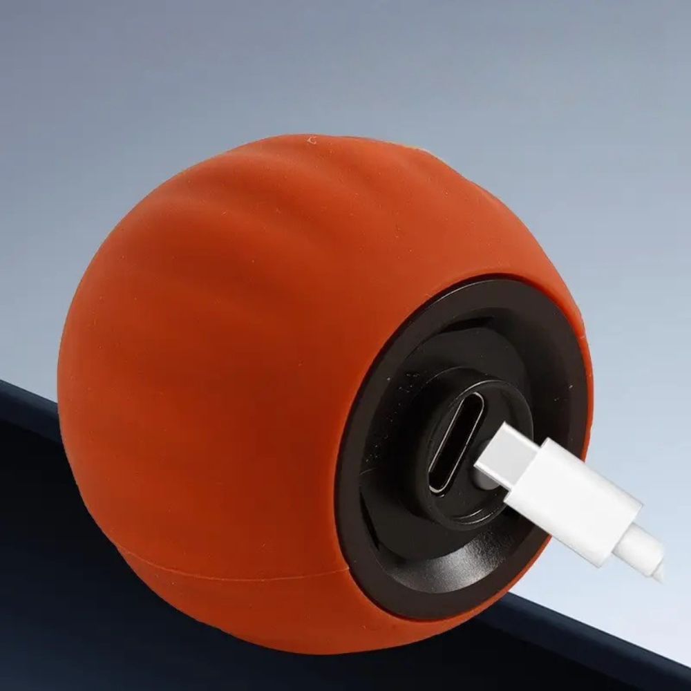 Balle interactive électrique rechargeable pour chat avec plumes et roulement automatique