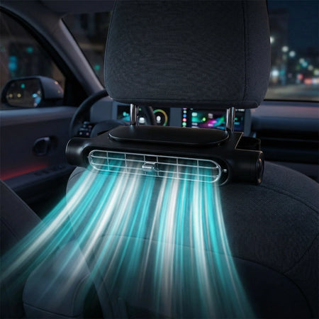 Ventilateur de Voiture pour Conducteur | Fraîcheur Instantanée, 3 Vitesses, Silencieux et Réglable pour Siège Auto