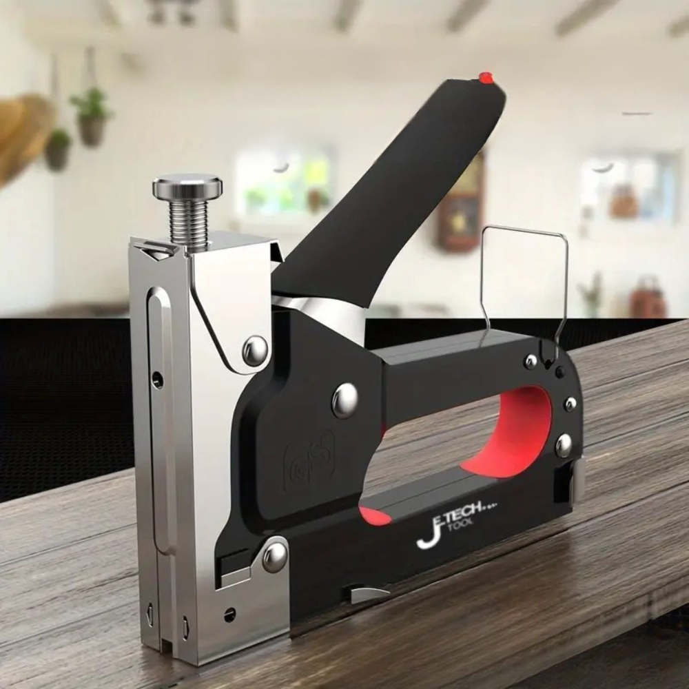 Pistolet à clous manuel 4-en-1 robuste sans électricité pour bricolage, meubles et construction