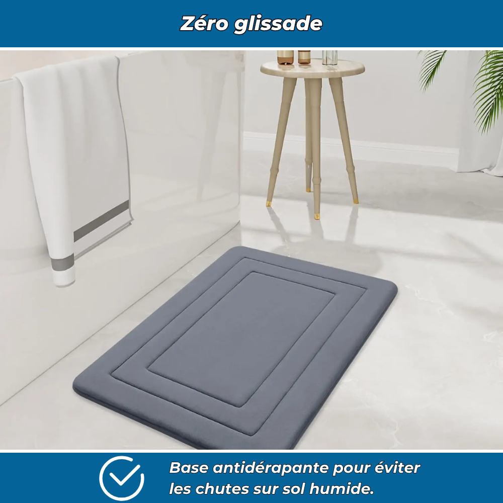 Tapis de bain antidérapant à séchage rapide