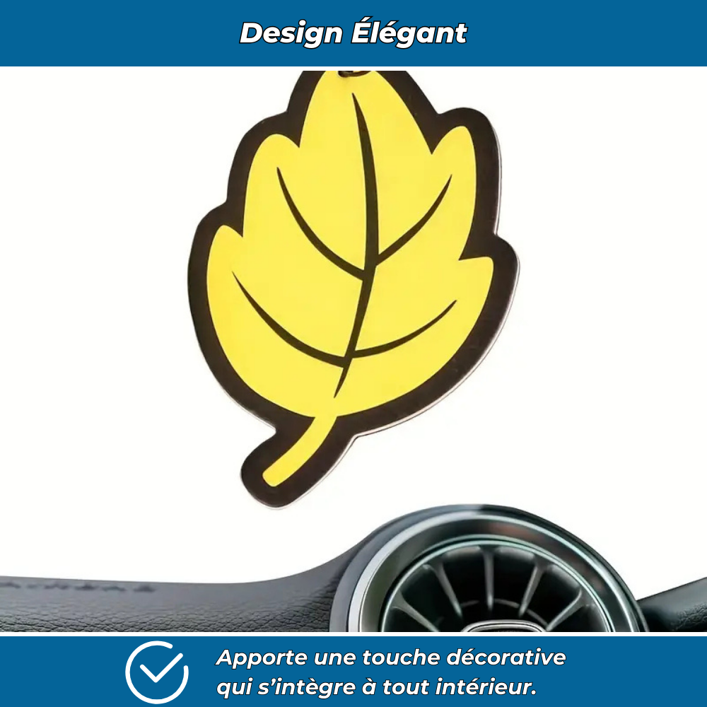 Lot de désodorisants voiture en forme de feuille