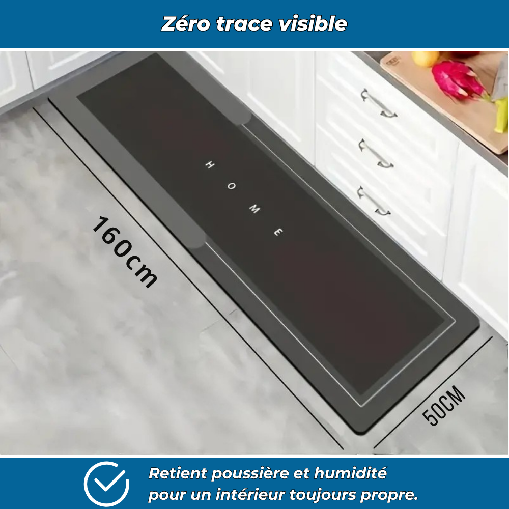 Tapis lavable antidérapant pour sol sec et propre