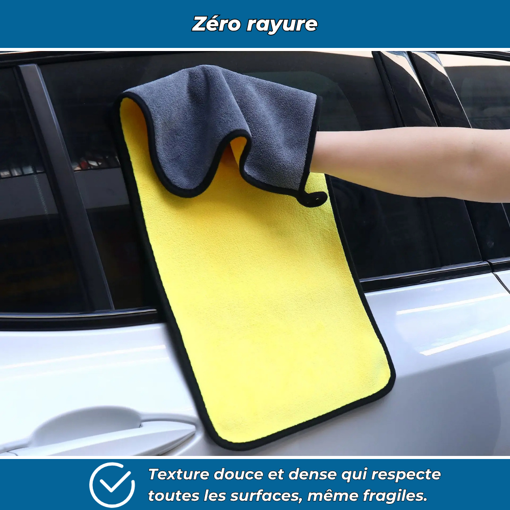 Chiffon microfibre ultra-absorbant pour voiture