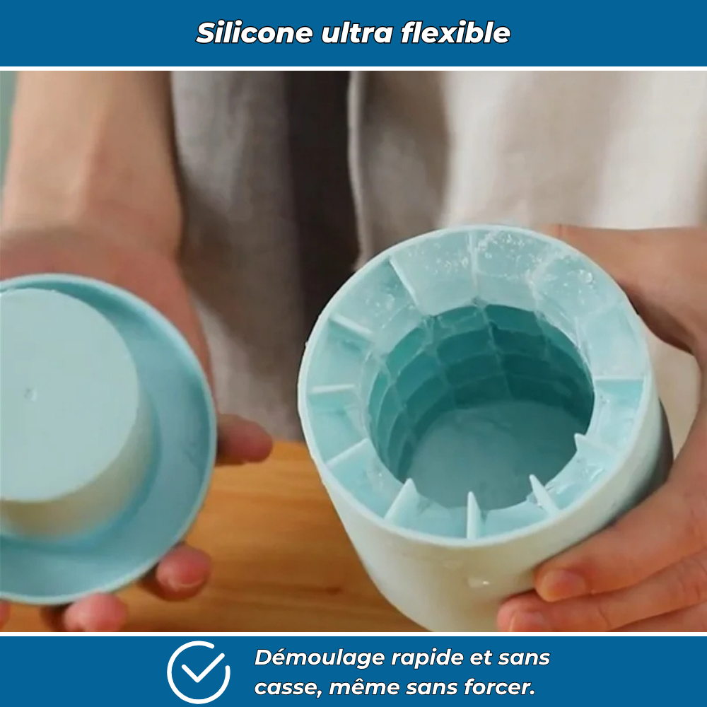 Moule à glaçons en silicone grande capacité
